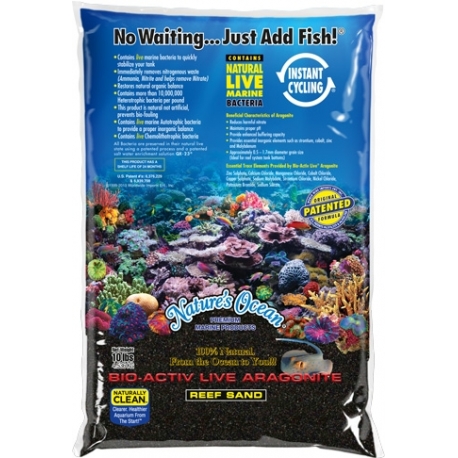 NATURE'S OCEAN - Black beach live sand - 0,5-1,7mm - 9,07 Kg Aqua Store