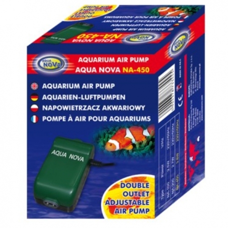 AQUA NOVA NA-450 Pompe à air - Débit 400 L/H