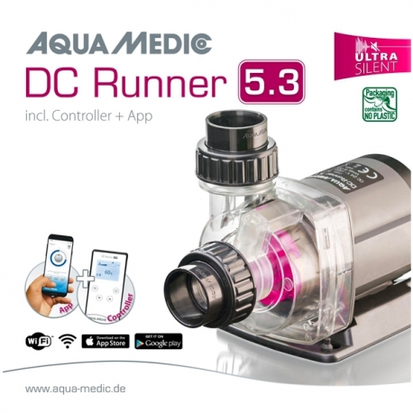 AQUA MEDIC DC RUNNER 5.3 + contrôleur et application - Pompe à eau pour aquarium