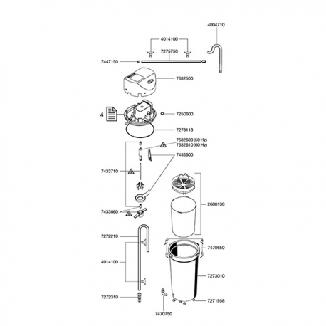 EHEIM Capot pour filtre Classic 250