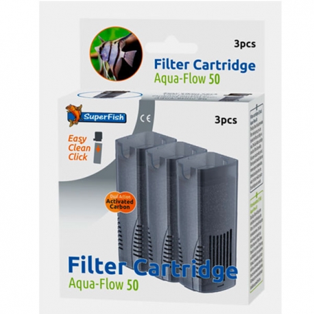 SUPERFISH Filter Cartridge Easy Click - Pour Filtre AquaFlow 50 Aqua Store