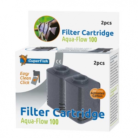 SUPERFISH Filter Cartridge Easy Click - Pour Filtre AquaFlow 100 Aqua Store