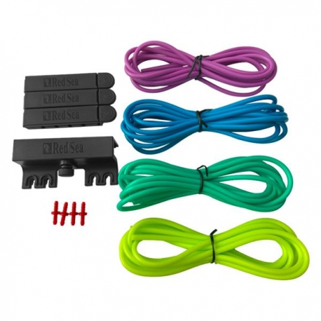 Image 1 - RED SEA ReefDose Kit Deluxe 4 tuyaux de couleur + supports - Bleu/Vert Aqua Store