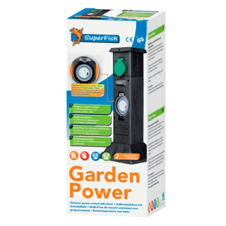 Image 1 - SUPERFISH GardenPower, rallonge 3 prises avec programmateur Aqua Store