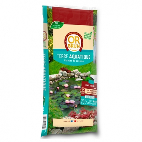 OR BRUN Terre aquatique pour bassin - 20 litres Aqua Store