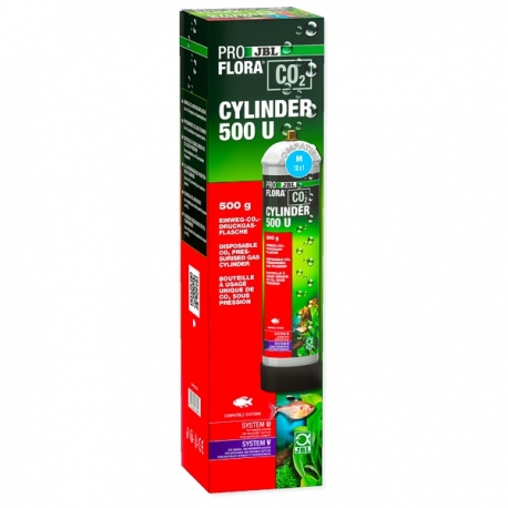 JBL ProFlora CO2 Cylinder 500 U - Bouteille CO2 à usage unique - 500 g Aqua Store