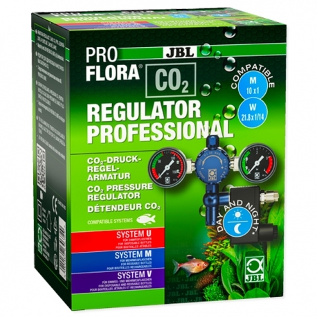 JBL ProFlora CO2 Regulator Professional - Détendeur et électrovanne pour kit CO2
