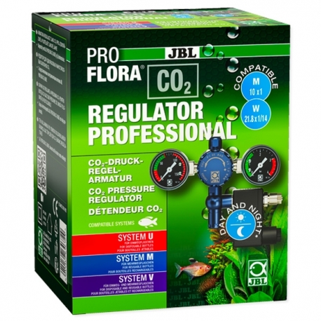 JBL ProFlora CO2 Regulator Professional - Détendeur et électrovanne pour kit CO2 Aqua Store