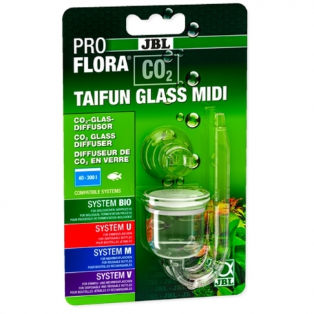 JBL ProFlora CO2 Taifun Glass MIDI - Diffuseur de CO2