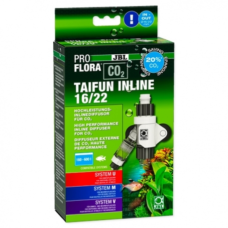 JBL ProFlora CO2 Taifun Inline - 16/22 mm - Diffuseur de CO2