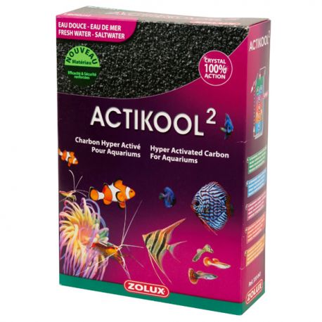ZOLUX Actikool 2 - 600 ml - Charbon actif pour aquarium