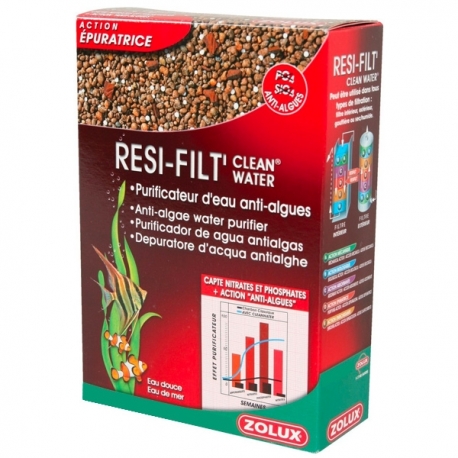 ZOLUX Resi-Filt Clean Water - 1 Litre Aqua Store