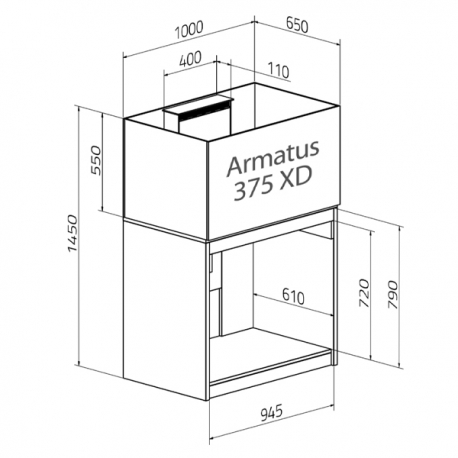 Aquarium AQUA MEDIC Armatus 375 XD