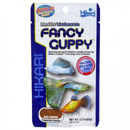 HIKARI Fancy Guppy - 22 g - Nourriture poissons tropicaux aquarium.