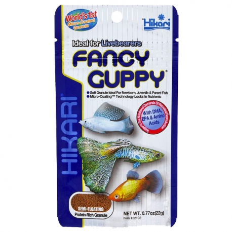 Guppy 100ml / 20g - Nourriture de Base pour guppys et Autres Poissons  vivipares : : Animalerie