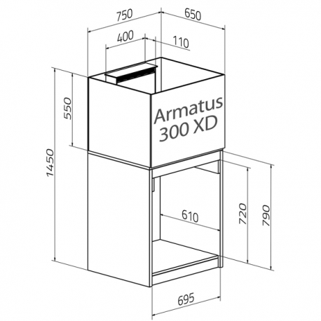 Aquarium AQUA MEDIC Armatus 300 XD