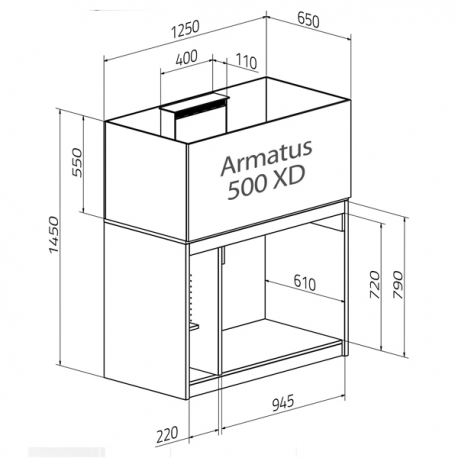 Aquarium AQUA MEDIC Armatus 500 XD
