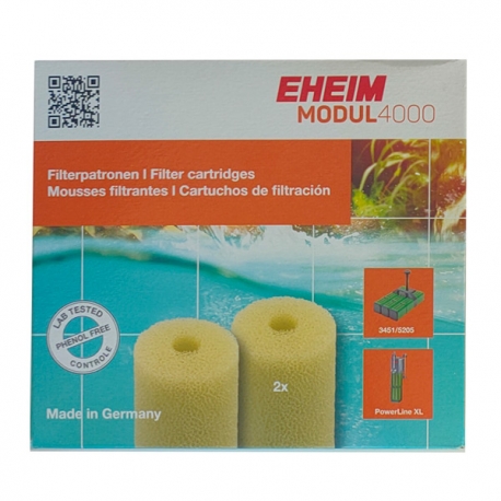 EHEIM Mousse filtrante pour filtre Powerline XL - Lot de 2