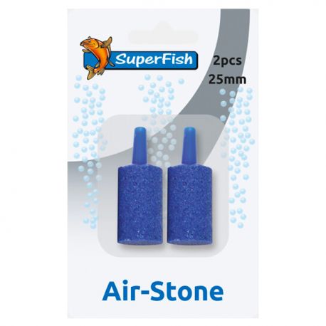 SUPERFISH Air-Stone - Diffuseur à air cylindrique - Ø 2,5 cm - Lot de 2