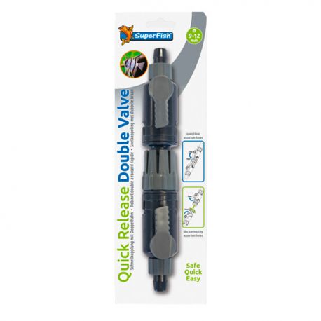 SUPERFISH Robinet double Raccord Rapide 9/12 mm Aqua Store