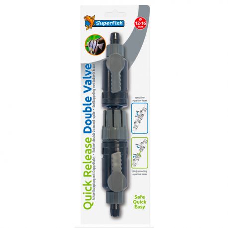 SUPERFISH Robinet double Raccord Rapide 12/16 mm Aqua Store