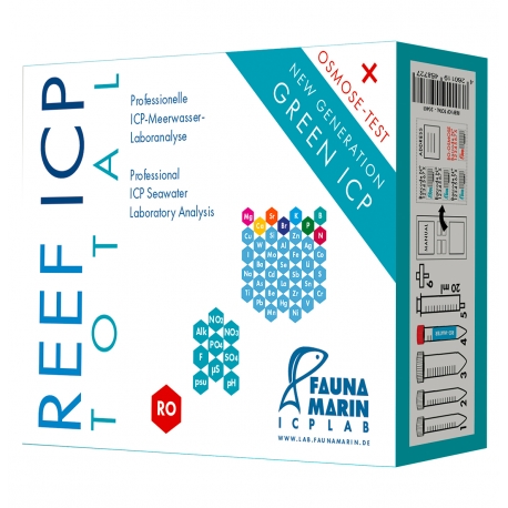 FAUNA MARIN Reef ICP TEST Total - Analyse d'eau en laboratoire