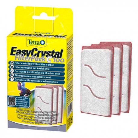 TETRA EasyCrystal FilterPack Charbon 100 - Lot de 3