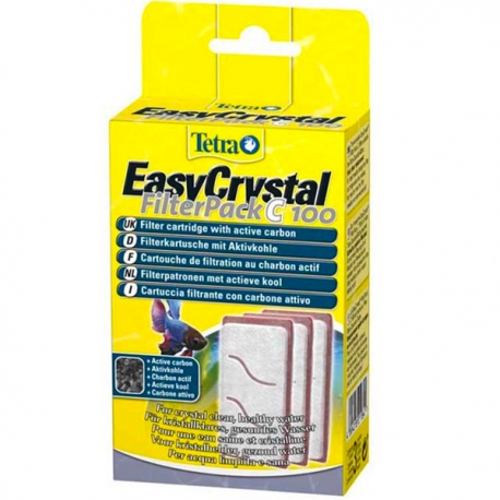 TETRA EasyCrystal FilterPack Charbon 100 - Lot de 3