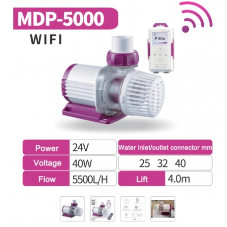 Image 2 - JEBAO JECOD MDP-5000 + Contrôleur WIFI - Débit maxi. : 5500 L/H Aqua Store