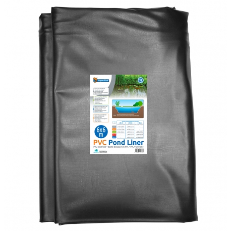 SUPERFISH PondLiner - Bache PVC épaisseur 0,5 mm - 6x6 m Aqua Store