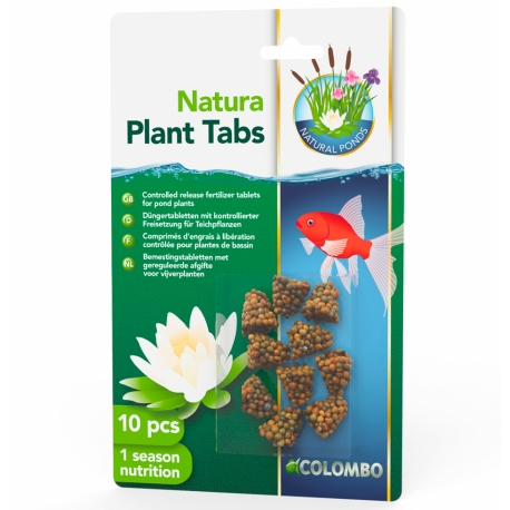COLOMBO Natura Plant Tabs - Engrais pour plantes de bassin - 10 Comprimés Aqua Store
