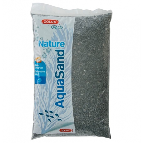 ZOLUX Aquasand Nature Basalte Noir - Sable pour aquarium - 5 kg
