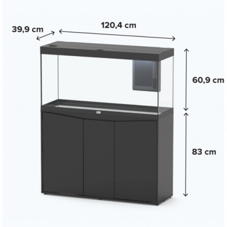 Image 2 - Aquarium AQUATLANTIS Splendid 120 Noir tout équipé - 293 litres Aqua Store