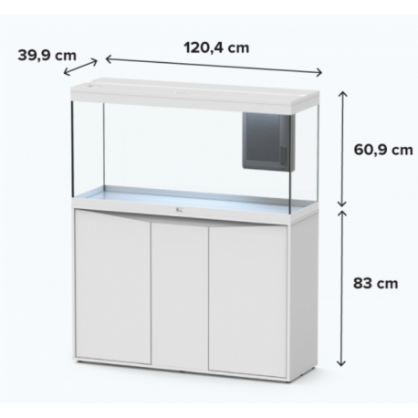 Image 1 - Aquarium AQUATLANTIS Splendid 120 Blanc tout équipé - 293 litres Aqua Store
