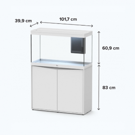Image 1 - Aquarium AQUATLANTIS Splendid 100 Blanc tout équipé - 247 litres Aqua Store