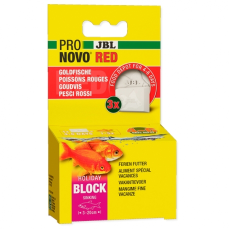 Aliment vacances pour poissons rouges d'aquarium - JBL ProNovo Red HOLIDAY 