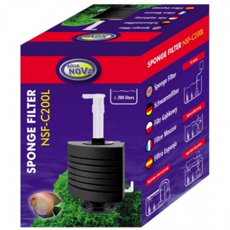 AQUA NOVA NSF-C200L - Filtre exhausteur pour aquarium jusqu'à 200 L