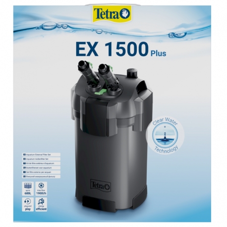 TETRA EX 1500 PLUS - Filtre pour aquarium jusqu'à 600 L