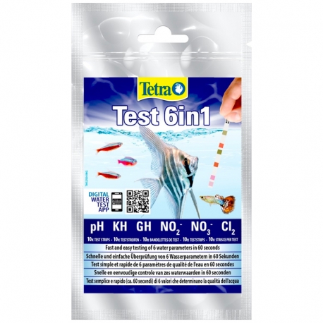 TETRA Test 6 in 1 - Bandelettes de tests x10 Aqua Store