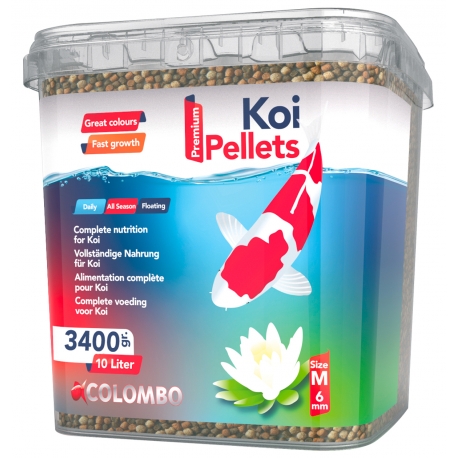 COLOMBO Kois Pellets Medium - Granulés 6 mm - 3400 gr - 10 L