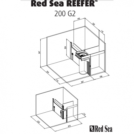 Image 1 - Aquarium RED SEA Reefer 200 G2 DELUXE + meuble Blanc + Eclairage ReefLED Aqua Store
