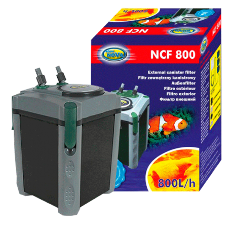 AQUA NOVA NCF-800, filtre aquarium jusqu'à 200 L Débit : 800 l/h