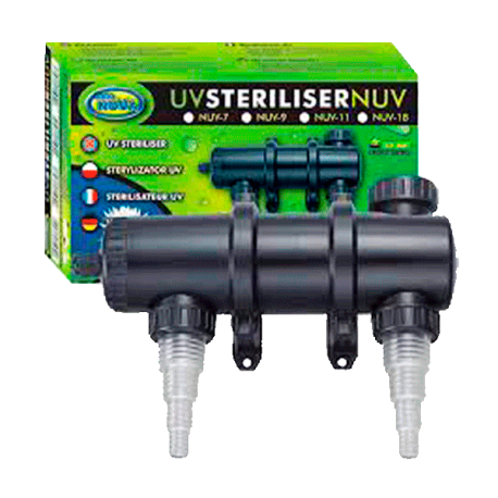 AQUA NOVA Steriliser 7 Watts, filtre UV pour aquarium jusqu'à 300 L