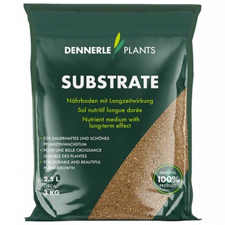 DENNERLE Plants Substrate - Substrat nutritif - 2,5 litre
