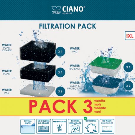 CIANO Filtration Pack -Cartouches Taille XL Aqua Store