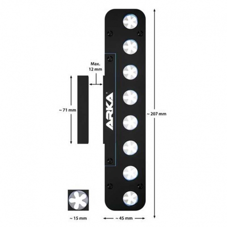 Image 1 - ARKA MyReef Frag Rack 8 trous - Support à boutures Aqua Store