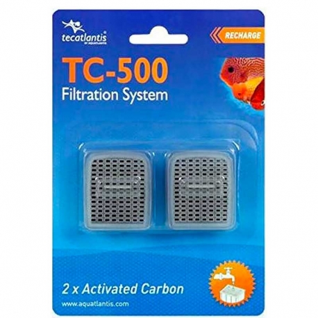 AQUATLANTIS 2x recharges de charbon pour filtre TC-500 Aqua Store