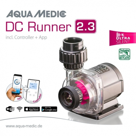 AQUA MEDIC DC RUNNER 2.3 + contrôleur et application - Pompe à eau pour aquarium