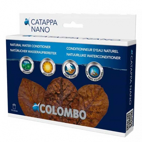 COLOMBO Catappa Nano 8-10 cm - Feuilles de badamier (x10)