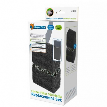 SUPERFISH Corner Filter 100 Media set - Set de filtration Aqua Store
